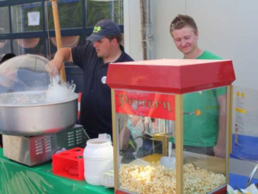 Funfood Popcorn Zuckerwatte Maschine mieten / leihen